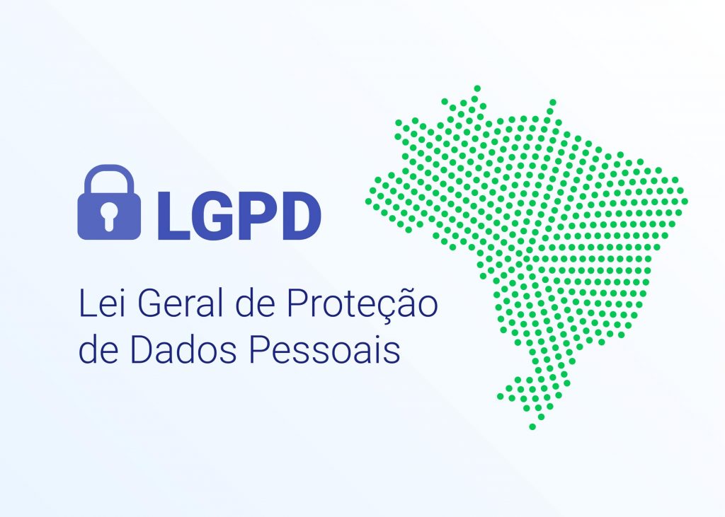 imagem com o texto Lei Geral de Proteção de Dados Pessoais (LGPD)