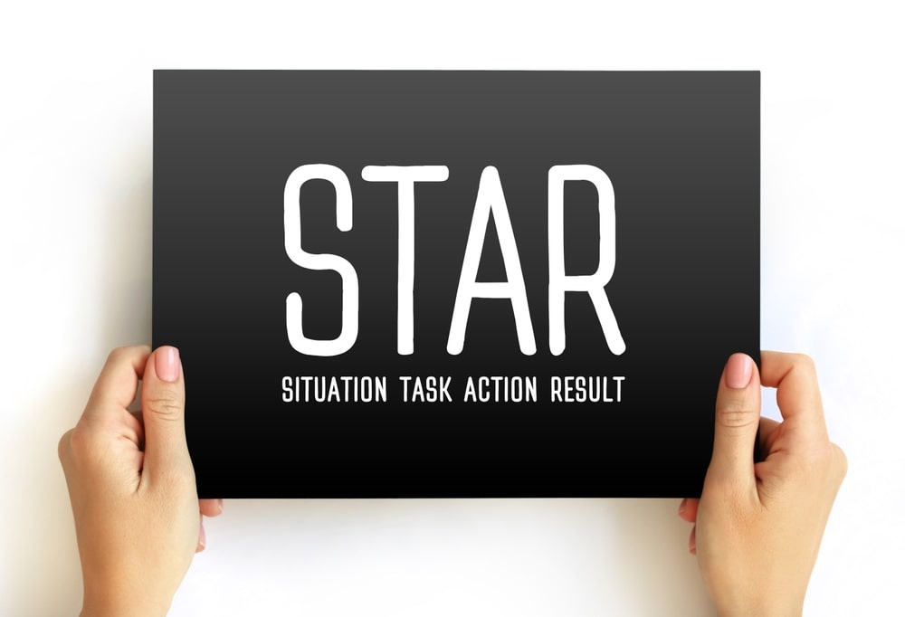 imagem com a palavra STAR para ilustrar texto sobre método STAR na entrevista