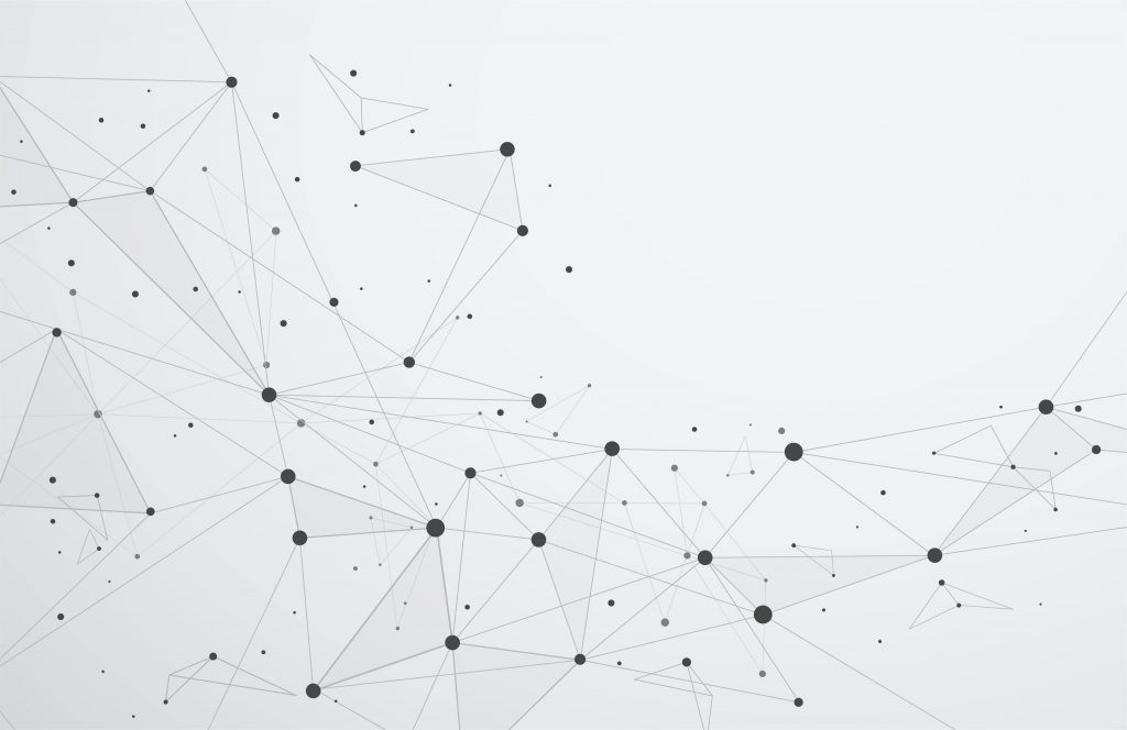 conexão de pontos e linhas para ilustrar texto sobre estratégias de networking