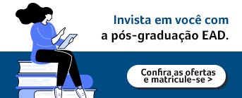 banner com a mensagem: invista em você com a pós-graduação EAD. Confira as ofertas e matricule-se.