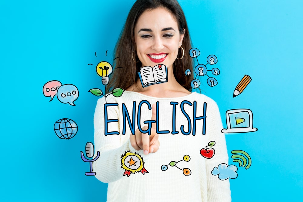 destaque para a palavra english para ilustrar texto sobre entrevista em inglês