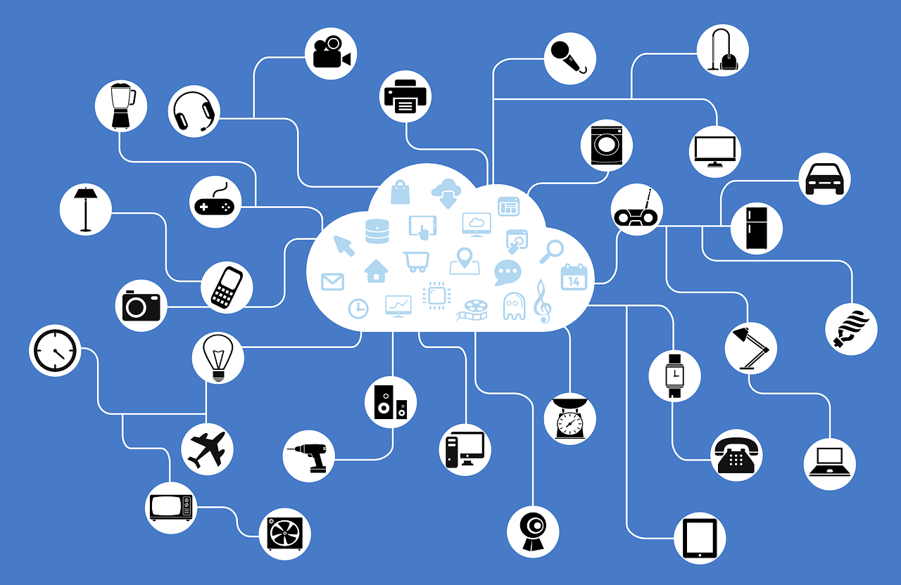 ícones para ilustrar texto sobre como ser especialista em Internet das Coisas