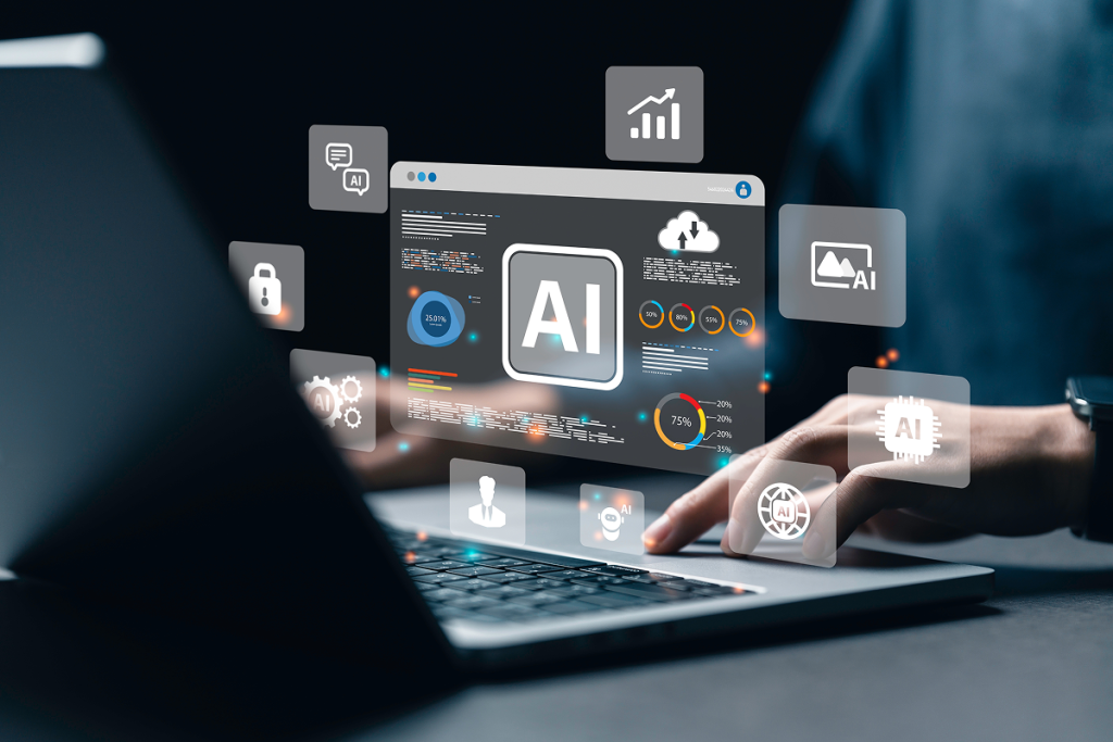 Como aplicar a Inteligência Artificial em sua carreira? 2 Pessoa usando IA no trabalho. Aplicar a Inteligência Artificial em sua carreira.